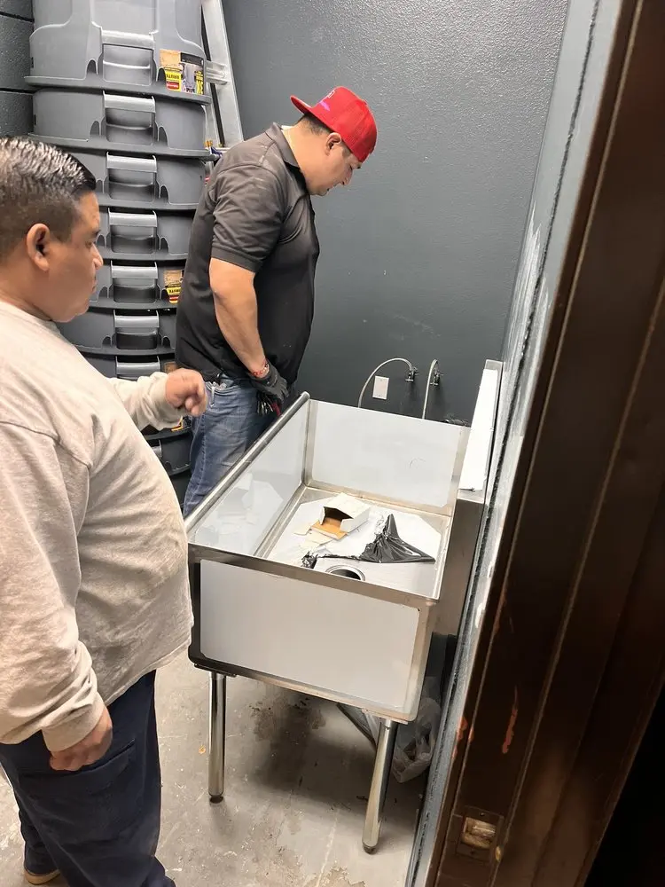 Commercial plumbing and sink installation in Garden Grove